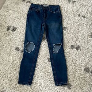 Free People Busted Knee Skinny Jeans